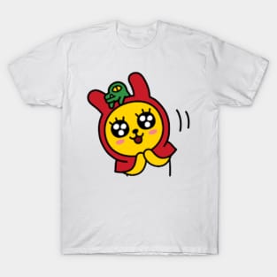 KakaoTalk Muzi and Con Red Riding Hood (Happy) T-Shirt